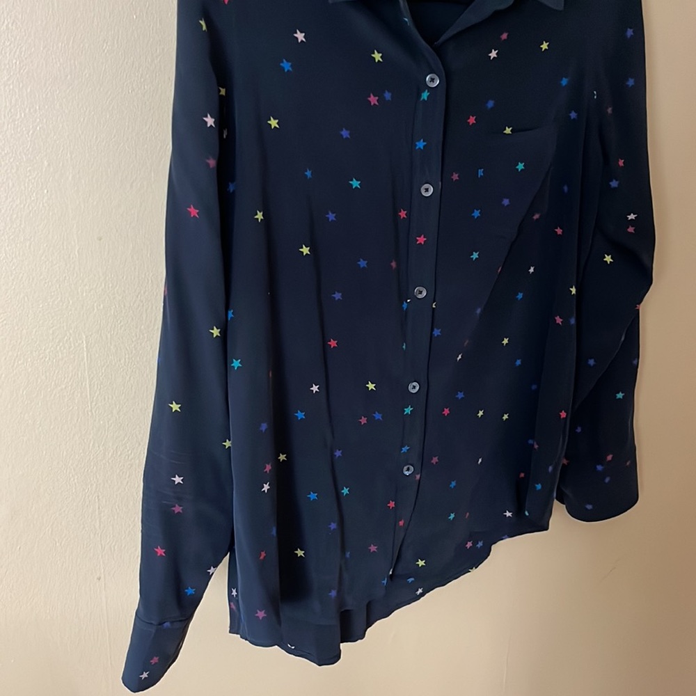 Rails Silk Button Down Size Medium - image 4